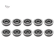 10Pcs F695- Bearing 5X13X4mm Flanged Miniature Deep Groove Ball Bearings F695RS for   2/3 3D Printer