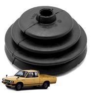 ยางครอบคันเกียร์ ยางครอบเกียร์ สีดำ  จำนวน 1ชิ้น สำหรับใส่รถ Datsun Nissan 720 Pickup นิสสัน ดาสสัน 2ประตู ปี 1980 - 1991 Rubber Gear Shift Lever Boot Cover