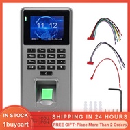 1buycart Fingerprint Password Attendance Machine  Time DC 12V 2.8in TFT HD Display Card Door Access Control with