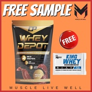 DP Whey Depot Protein 11lbs (Free Sample) - Whey Protein, Muscle Recovery, Susu Gym, On Whey, Food S