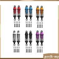 [PerfkMY] 2x RC Car Shock Absorbers 1/12 1/16 Scale Upgrade Metal Replacement Sturdy 55mm RC Shocks 