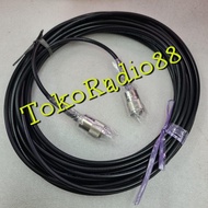 KABEL RG58 CABLE HT RIG COAXIAL KONEKTOR AMPHENOL MARUSHIN TERPASANG RAPIH PAKET 5 M 10 M 15 M 20 M
