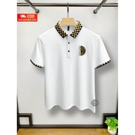 ADULT MEN'S COLLAR T-SHIRT T-SHIRT/ MEN'S SHORT-SLEEVED COLLAR COMBINATION MOTIF V3RS4C3