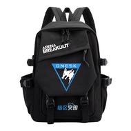 Arena Breakout White Wolf Company Student backpack with large capacity and multi-purpose anime backp