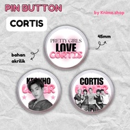 CORTIS Acrylic Pin Button 45mm Brooch KPOP Pin Deco by Knime.shop