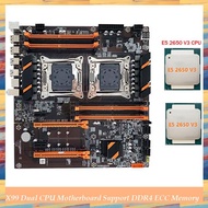 (GRSU) X99 Dual CPU Motherboard LGA2011 Motherboard Support DDR4 ECC Memory Maximum Support 256G wit