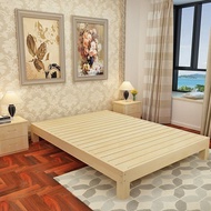Parcel Solid Wood 1.8 m Pine Double 1.5m Single 1.2m Simple Tatami 1m Bed Frame 4UNI Z822