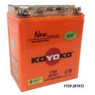 KOYOKO G2 NANOGEL MAINTENANCE FREE BATTERY  YTZ8 (BTX7) 12V7.2AH/10HR