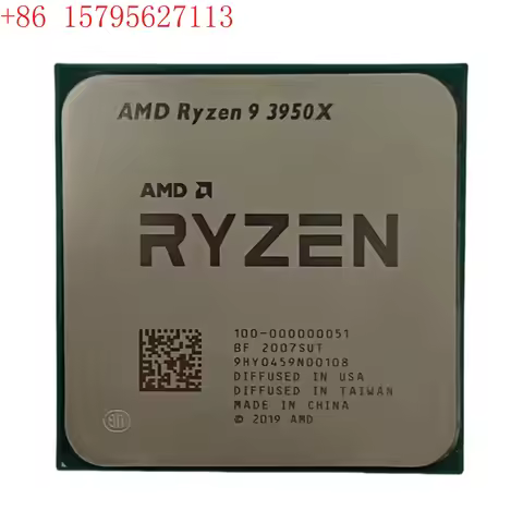 AMD R9 3950X 16 core 32 threads, processor, computer CPU