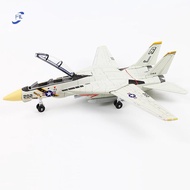 FIL 1:72 Scale F-14 Tomcat Fighter Jet Model - White & ABS Plastic Aircraft With Detailed Design, 10