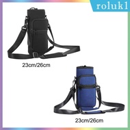 [Roluk] Water Bottle Carrier Bag with Zip Pocket, Bottle Accessories, Tumbler Sleeve Water Bottle Holder