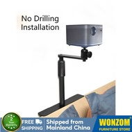 Wonzom Bed Sofa Projector Stand, Height Adjustable Projector Mount Base, 360° Rotation, Universal Be