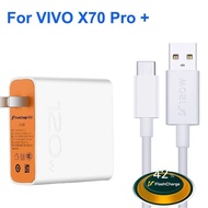 Original VIVO X70 PRO PLUS 120W Ultra Fast Flash Charger พร้อม Fast Flash ชาร์จ USB-C ข้อมูลสำหรับ V