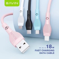BAVIN CB-293 Fast Charging Data Cable 1 Meter For Micro iPh Type-C