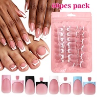 Medium Long Matte Press On Nails False Nail Tips Ready Kit Wear To Manicure H4n3