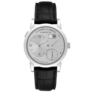 A. Lange & Söhne A. Lange & Söhne Lange 1 (Reference 101.025). A platinum manual wind wristwatch wit