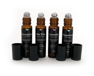 Essential Oil Roll-On Favorites Kit | Lavender, Peppermint, Eucalyptus, Tea Tree | Pre-Diluted an...