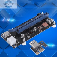 PT399 PCI-E1x to 16x Extender Riser6Pin USB3.0 Cable for BTC Miner