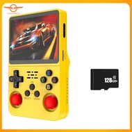 [CloudsMiles.th] R36S Retro Handheld Game Console 3.5 Inch IPS Screen 128GB Video Game Console Dual 