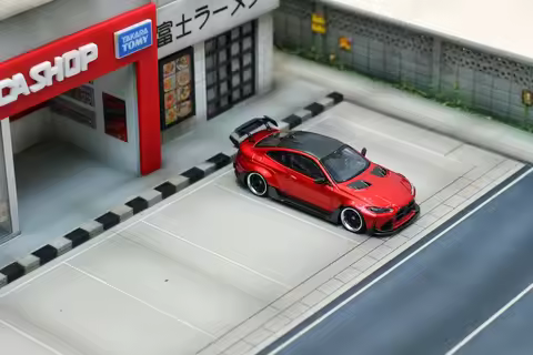 2025 New SW 1:64 Alloy Car Model G82 M4 Widebody Modified Transparent Red Special Edition In Stock