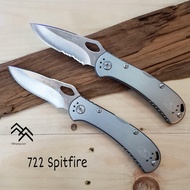 มีด Buck แท้ รุ่น Spitfire มีดพับด้ามอลูมิเนียมที่บางและแข็งแรง มีระบบล๊อคใบมีดแบบล๊อคหลัง พกพาสะดวก