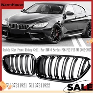 Car Double Slat Kidney Grills Front for  6 Series F06 F12 F13 M6 2012-2017 51137211921 51137211922