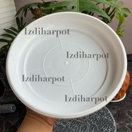 Nkt 30 white 26cm flower pot stand for 30cm pot - WHITE NKT 30 PLATE