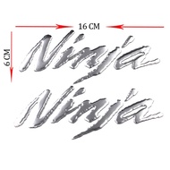 Stiker Emblem Logo Kawasaki Ninja 3D Timbul Decal Untuk Motor 150 250 r rr s zx