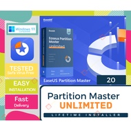 EaseUS Partition Master v20 LATEST 𝐔𝐍𝐋𝐈𝐌𝐈𝐓𝐄𝐃 | Partition Disk Cakera🔥 | Video Install | 𝐀𝐜𝐭𝐢𝐯𝐚𝐭𝐞𝐝