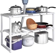 MODERN RACK 2 LAYER Multipurpose 2-Tier Under Sink Pot RACK/ 2-Layer Under Sink Pot RACK, SHENAR