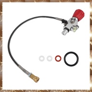 (SQGJ) M18X1.5 PCP Tank Dual Gauge Charging Valve Air Filling Station Refill Adapter with 400Bar 600