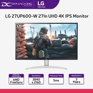 【24-Hr Delivery】LG 27UP600-W / 27UP600 27Inch 4K UHD IPS Monitor with VESA HDR 400