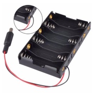 Base 6 Batteries ABS Black AA Battery 6 X AA Battery Jack Power Case