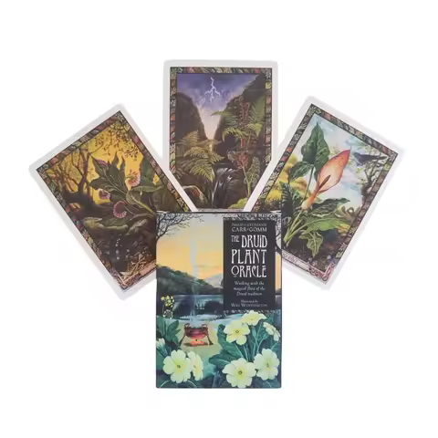 The Druid Plant Oracle Cards 36 Sheet English Version Divination Board Game Tarot Cards for Plant En