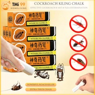 TMi Extra-Thick Cockroach Chalk, Fast Acting Roach Killer, Eliminates Cockroaches, Ants & Fleas, Eas