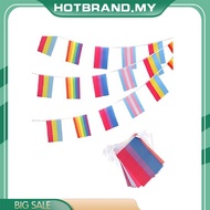 Rainbow flag gay flag gay polyester string flag 5m (4 patterns flag size 1