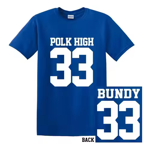 NEW AL BUNDY MARRIED POLK HIGH 33 FOOTBALL JERSEY T SHIRT TEE