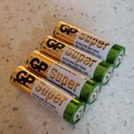 4pcs x GP AA Super Alkaline Battery 15A LR6 1.5V - Loose Pack