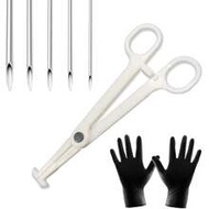 8Pcs/Sets Ear Nose Body Piercing Needles Mix Size 12G 14G 16G 18G 20G Stainless Steel Piercing Jewel