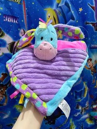 （原價$2xx）比利時正版現貨🔥Disney baby x simba nicotoy 迪士尼小熊維尼咿唷驢講故事手指偶連嬰兒兒童安撫巾口水巾抹手巾擦手巾口水巾（2合1） eeyore安撫巾  dis