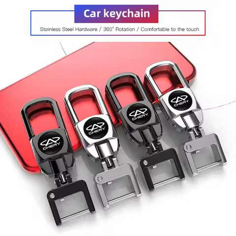 Stainless Steel Car Logo Keychain 3D Decoration Keyring Accessories For Chery Tiggo 7 Pro 8 4 5 3 2 