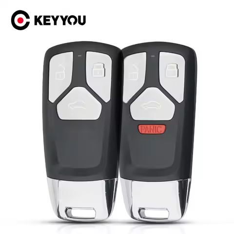 KEYYOU 1PCS NEW 3/4 Buttons Car Key Case for Audi A4 B9 A5 A6 8S 8W Q5 Q7 4M S5 S7 TT Car Remote Key