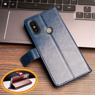 Xiaomi Mi A2 Mi 6X M1804D2SG M1804D2SI Leather Wallet Folio Vintage Classic Phone Case Card Holder K