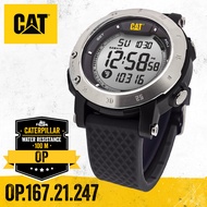 CAT รุ่น Pedometer OP (นับก้าวเดิน คำนวณแคลอรี่) นาฬิกา CAT Caterpillar ผู้ชาย ของแท้ สายซิลิโคน สิน