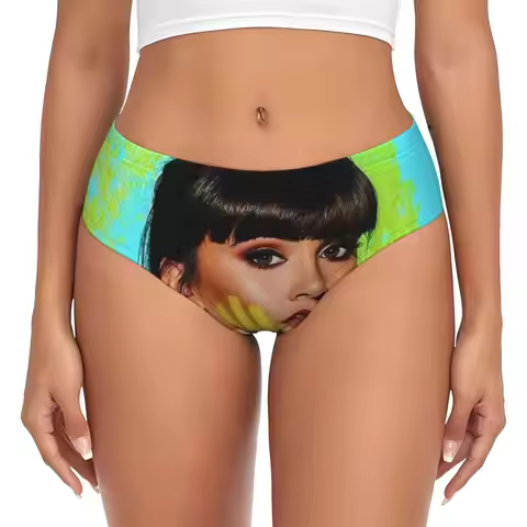 Custom Beauty Aitana Briefs Underwear Women Comfortable Stretch Spanish Singer Music Panties