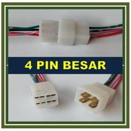 Large 4 pin socket and cable large 4 pin socket/ large 4 pin cable socket/ large 4 pin cable connect