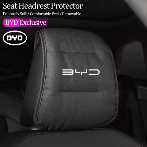 1Pcs Car Seat Headrest Protector Auto Pillow Cover For BYD Atto E6 Tang Plus Song Max F3R Yuan I3 S7