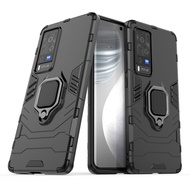 Case For Vivo X70 Pro Plus Holder Fundas Shockproof Case Armor Rubber Hard PC Phone Cover