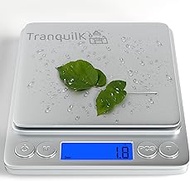 Digital Food Kitchen Scale with 2 Trays 3000g/0.1g High Accuracy Mini Digital Food Scale Measures in