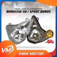 SYM BONUS110-SR / SPORT BONUS HEAD LAMP ASSY (CLEAR/SMOKE) BONUS-SR BONUS110 SR BONUS 110 SR BONUSSR